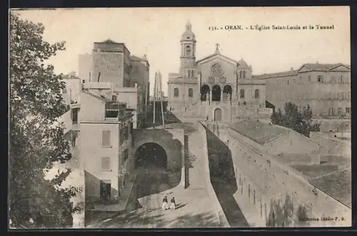 AK Oran, L`Église Saint-Louis et le Tunnel