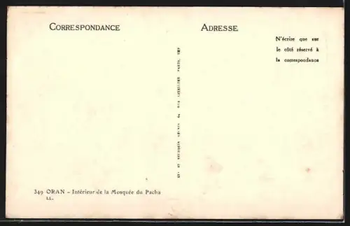 AK Oran, Intérieur de la Mosquée du Pacha
