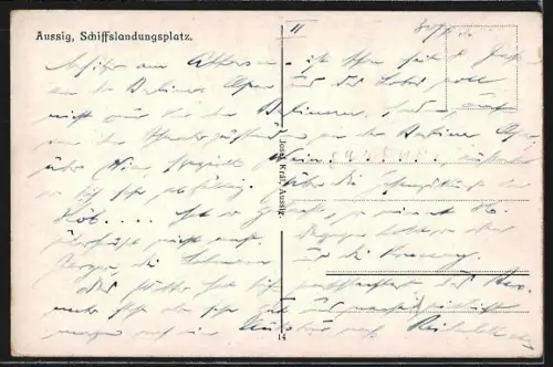 AK Aussig, Schiffslandungsplatz