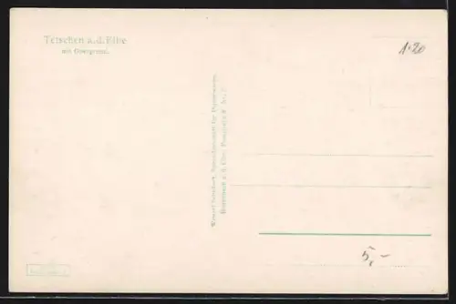 AK Tetschen a. d. Elbe, Panorama mit Obergrund