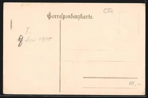 AK Aussig, Teilansicht von der Ferdinandshöhe gesehen