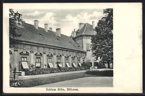 AK Bilin /Böhmen, Schloss Bilin