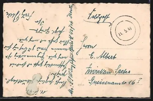 AK Brüx /Sudetengau, Panorama mit Kirche