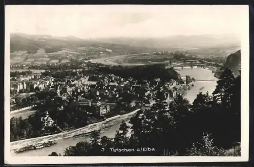 AK Tetschen a. Elbe, Panorama