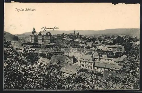 AK Teplitz-Schönau, Panorama