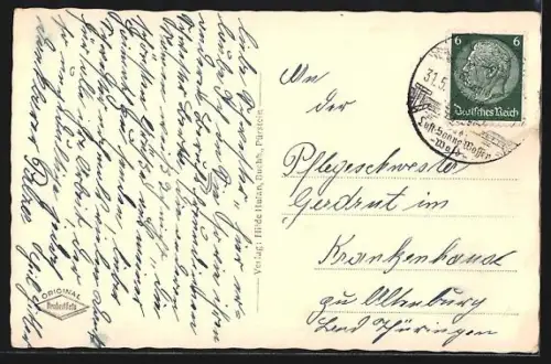 AK Pürstein /Sudetengau, Panorama