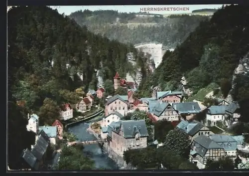 AK Herrnskretschen, Panorama