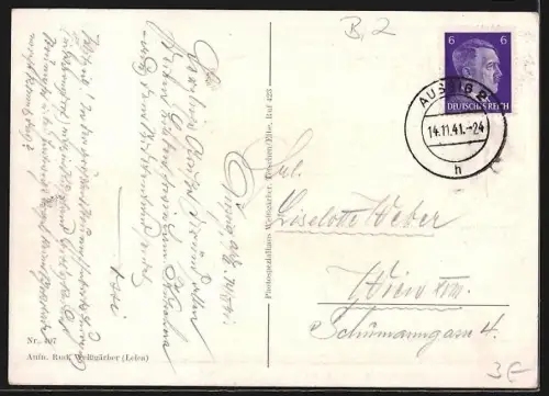 AK Wannow /Elbe, Teilansicht mit dem Schreckenstein