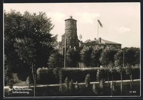 AK Bad Teplitz-Schönau, Schlackenburg