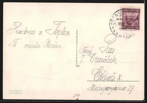 AK Bad Teplitz-Schönau, Schlackenburg