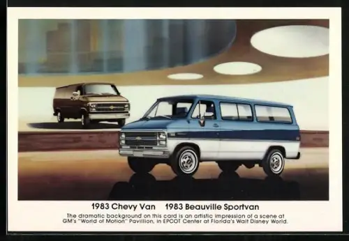 AK Chevrolet Chevy Van und Beauville Sportvan von 1983, Auto