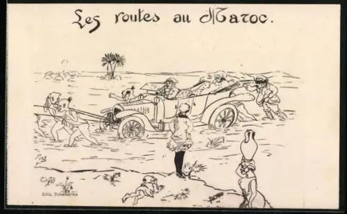 AK Les routes au Maroc, Auto