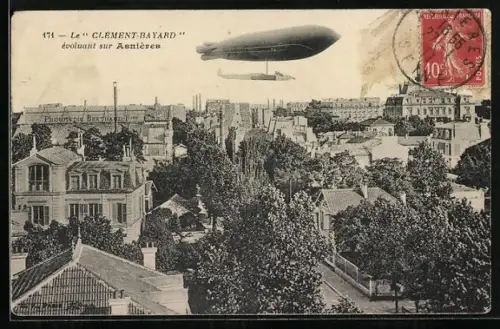 AK Asnières, Le Clément-Bayard évoluant sur Asnières