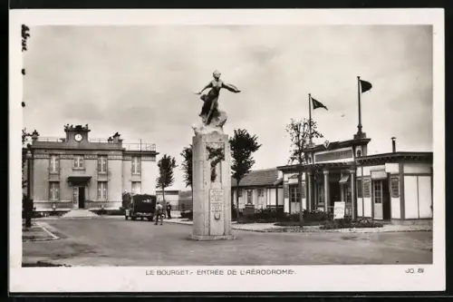 AK Le Bourget, Entrée de l`Aérodrome, Flughafen