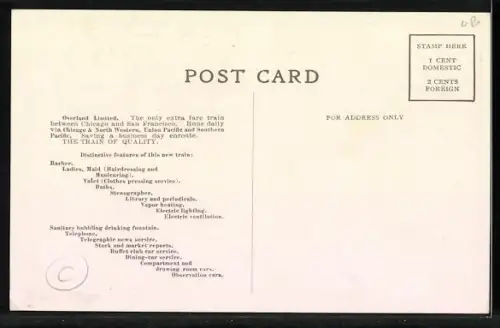 AK Friseur und Dusche in Eisenbahn, Barber Shop and Bath, Overland Limited