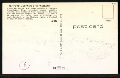 AK Auto Ford Mustang 2+2 Fastback von 1967