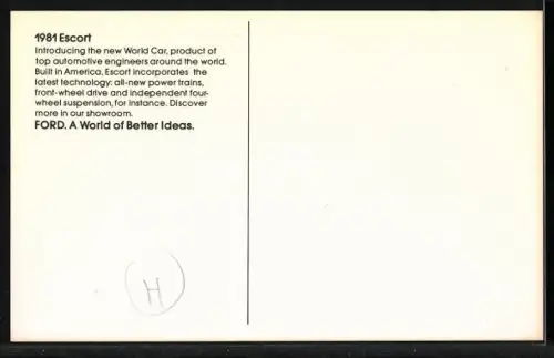 AK Auto Ford Escort von 1981
