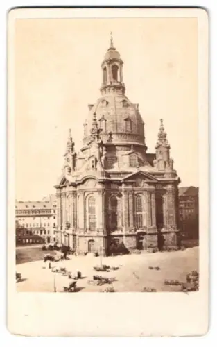 Fotografie unbekannter Fotograf, Ansicht Dresden, Blick auf die Frauenkirche