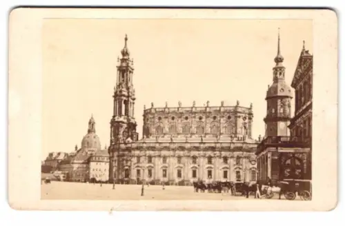 Fotografie unbekannter Fotograf, Ansicht Dresden, die katholische Kirche