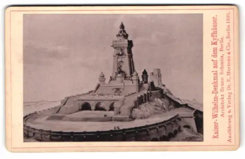 Fotografie Dr. E. Mertens & Cie., Berlin, Ansicht Kyffhäuser, das Kaiser-Wilhelm-Denkmal auf dem Kyffhäuser