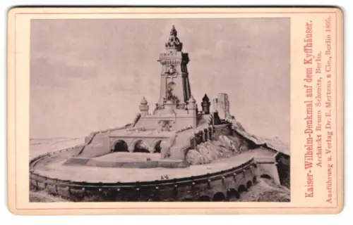 Fotografie Dr. E. Mertens & Cie., Berlin, Ansicht Kyffhäuser, Kaiser-Wilhelm-Denkmal, Kyffhäuser Denkmal