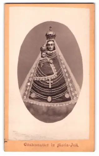 Fotografie Nikolaus Kuss, Maria-Zell, Ansicht Maria-Zell, Gnadenmutter Figur im Stift