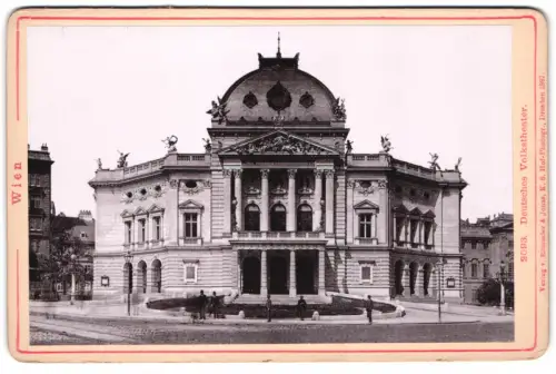 Fotografie Römmler & Jonas, Dresden, Ansicht Wien, das deutsche Volkstheater