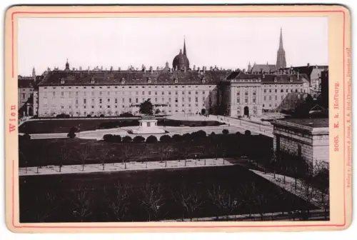 Fotografie Römmler & Jonas, Dresden, Ansicht Wien, Blick nach der K. K. Hofburg