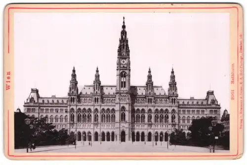 Fotografie Römmler & Jonas, Dresden, Ansicht Wien, Blick auf das Rathaus
