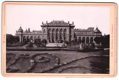 Fotografie Römmler & Jonas, Dresden, Ansicht Wien, der Cur-Salon im Stadtpark