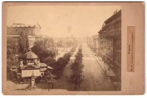 Fotografie unbekannter Fotograf, Ansicht Hannover, Blick in die Georgstrasse mit Continentalhotel