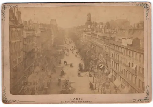 Fotografie unbekannter Fotograf, Ansicht Paris, Le Boulevard des Italiens