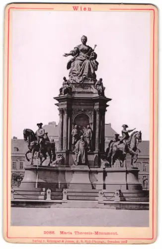 Fotografie Römmler & Jonas, Dresden, Ansicht Wien, das Maria Theresia-Monument