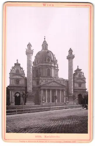 Fotografie Römmler & Jonas, Dresden, Ansicht Wien, Blick auf die Karlskirche