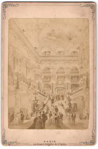 Fotografie Perier, Paris, Ansicht Paris, La Grand Escalier de l`Opera