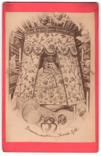 Fotografie J. Rögl, Mariazell, Ansicht Maria Zell, Gnadenbild der Gnadenmutter in der Basilika