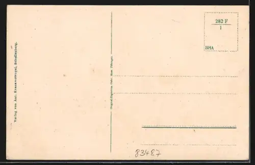 AK Schellenberg / Obb., Ortsansicht mit Kirche und Alpenpanorama