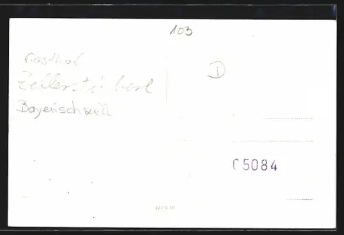 AK Bayrischzell, Gasthof Zellerstüberl