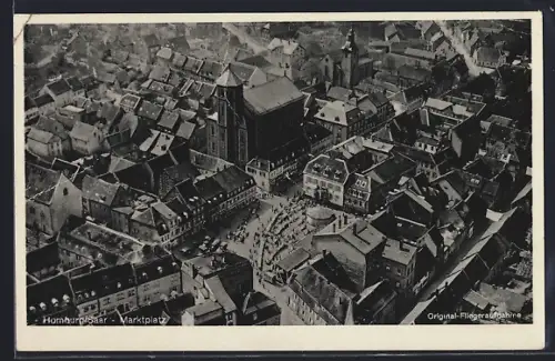 AK Homburg / Saar, Panoramaansicht vom Marktplatz