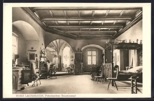 AK Lauenstein / Ofr., Burg Lauenstein, Fränkischer Bauernsaal