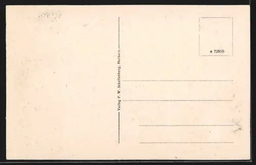 AK Herborn / Dill, Strassenpartie am St. Leonhardsturm