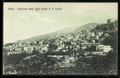 AK Paola, Panorama preso dalla strada di S. Lucido