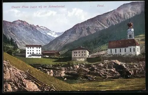 AK Unsere Frau im Schnalsertal, Partie an der Kirche