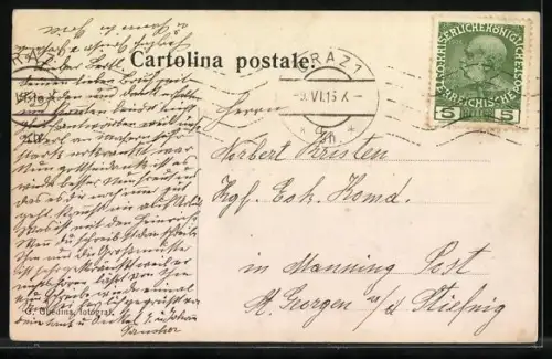 AK Cortina d’Ampezzo, Dürren-See, Ansicht des Sees mit Monte Cristallo