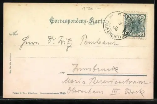 AK Sand in Taufers, Tauferertal, Ortsansicht mit Schwarzenstein, Hornspitze und Turnerkamm