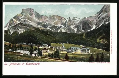 AK San Martino di Castrozza, Blick zum Ort