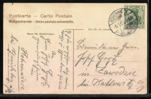 AK Schneekoppe /Riesengebirge, Schneekoppe mit Observatorium