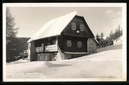 AK Hirschegg, Hirschegger Schihütte bei Hirschegg im Schnee