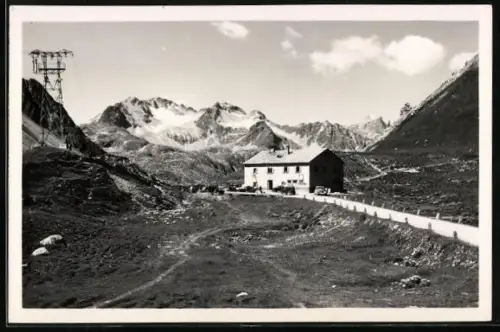 AK La Punt-Chamues-ch, Albula Hospiz mit Piz della Piramida