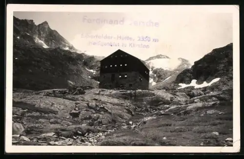 AK Elberfelder Hütte, Berghütte in der Schobergruppe, Pächter Ferdinand Jersche